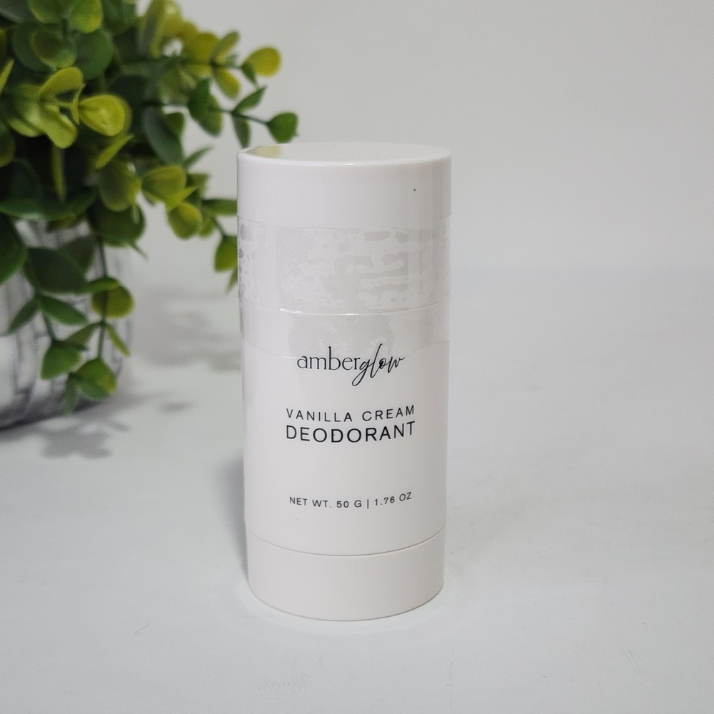 Amber Glow Vanilla Cream Deodorant 1.76 oz / 50g - New and Sealed